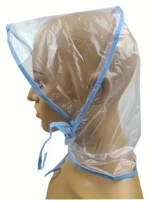 1/3/5 piezas Poncho de lluvia transparente y a prueba de agua con visera, protege el peinado, sombrero de lluvia de plástico, sombrero a prueba de viento y lluvia unisex, sombrero de lluvia portátil y conveniente