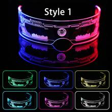 新款LED防护眼镜，7种颜色可选，未来感设计，11种灯光模式，适用于蜂窝灯光秀、夜店、DJ派对、嘉年华和角色扮演装饰。 - 科技眼鏡 - 查看 13