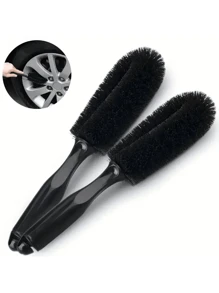 1pc Car Wheel Brush, Car Washing Brush, Tire Brush, Dedicated Cleaning Tool, Tire Rim Cleaning Brush, Multi-Functional Car Brush