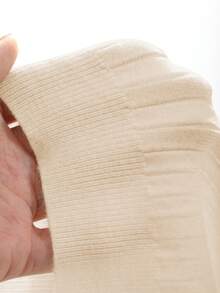 Áo polo tay ngắn cổ bẻ dáng rộng, mỏng, màu trơn, chất liệu dệt kim gân, dành cho nam, ALTZTAR. - Màu be - Xem 5