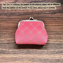 1 peça carteira multifuncional minimalista com estampa personalizada para mulheres, porta-moedas, bolsa clutch, versátil, fashion, festa, pequeno presente para mulheres, carteira de dinheiro, mini carteira, outono, carteira de moedas