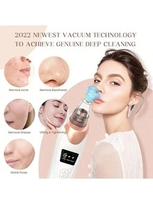 1 Blackhead Remover Pore Vacuum Cleaner, Facial Pore Cleaner, 5 Suction Heads, 3 Suction Forces, Blackhead Remover Pore Vacuum Cleaner USB Rechargeable Facial Pore Cleaner Adult Extraction Tool Multifunctional Cleaning Instructions - Multicolor - View 4