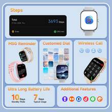 2025 NEU 4,65 cm (1,83 Zoll) HD Touchscreen Smartwatch für Damen und Herren, 220mAh Langanhaltender Akku, Handy Wählen/Empfangen, Schrittzähler, Kalorienverbrauch, Mehrere Sportmodi, Nachrichten- und Anrufbenachrichtigung, Multifunktions-Smartwatch, Sportliche Smartwatch kompatibel mit Android/iOS