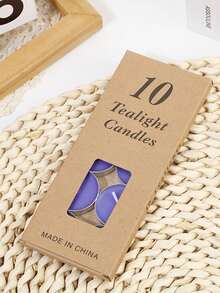 50pcs/10pcs Round Mini Aluminum Shell Butter Tea Wax Theme Holiday Decoration Proposal Candle Decoration, Hotel Tea Brewing Insulation Small Candle Multi-Color Round Tea Candle, Romantic Handmade Candle, Wedding Party Home Decoration Gift