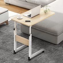 Height Adjustable Mobile Over Bed Table Hospital Overbed Aid Chair Laptop Tray Adjustable Table Student Computer Desk Portable Home Office Furniture For Small Spaces, Bedroom, Bedside - Movable With Storage - Maple Cherry Tree - View 4