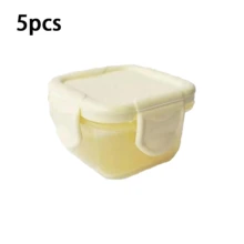 5个装迷你食品储存容器，婴儿和儿童餐盒 - 彩色 - 查看 10