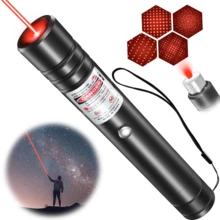 High Power Laser Pointer Pen, Laser Pointer Flashlight With Red/Green Beam, Aluminum Alloy Body, USB Rechargeable, Multiple Starry Sky Patterns, Suitable For Targeting, Projection, Cat Toys, Camping, Hiking, Astronomy And More Scenarios