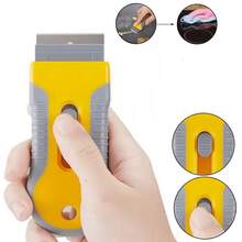 1 Set di Lame per Raschietto, Strumenti per Raschietto in Vetro, 10 Lame in Acciaio e 10 Lame in Plastica Extra, Per Rimuovere Adesivi, Carta, Residui di Cibo, Vernice, Colla da Forni, Finestre, Stile Europeo Elegante, Stile Moderno, Festa di Compleanno, Elementi Autunnali, Festa Nazionale del Medio Oriente, Ognissanti