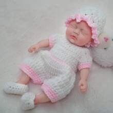 7 Inch Reborn Baby Doll , Silicone Doll Girl , Mini Realistic Newborn Baby Dolls Silicone Full Body With Feeding Accessories ﻿ - White - View 4