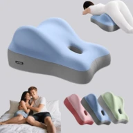 RUICHIGO Premium Memory Foam Pillow For Neck Pain Relief - Washable And Removable Pillow Covers- Ergonomic Design For Side,Bedding/Pillows Decorative