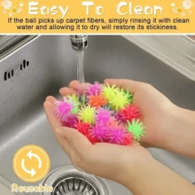 随机颜色自娱自乐猫玩具球，自动滚动，耐用弹性球，适合室内幼猫减压和锻炼，互动游戏球，彩色球，攀爬玩具，猫球玩具，趣味设计，丰富猫咪生活，宠物趣味配件，坚固耐用，宠物爱好者的理想之选。 - 彩色 - 查看 6