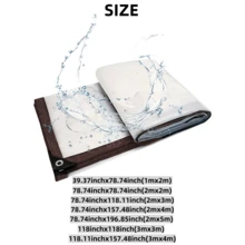 1pc Waterproof Cloth, Rainproof Tarp For RV Awning, Caravan Side Canopy, Windproof And Snowproof, Suitable For RV, Balcony, Yard, Outdoor Camping, Windbreak And Rainproof - Transparent - View 4