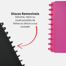 A5 Smart Notebook With Removable Discs – 80 Sheets For Studies, Drawings, Notepad, Planner, Diary, ETC. - 黑色 - 查看 5