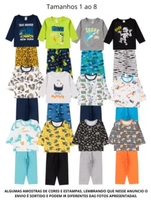 1 Boy's Winter Pajamas Wholesale For Youth 1 To 14 - 藍色 - 查看 2
