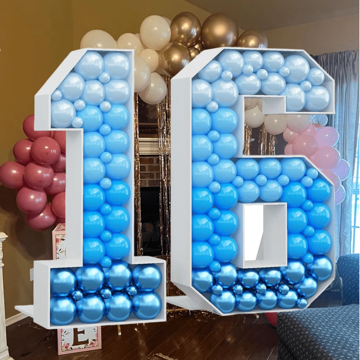 3FT Marquee Numbers Perfect For Anniversaries, Balloon & Flower ...