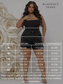 Women's Plus Size Black Rhinestone Dark Jeans 100% Cotton High Waist Shorts - Black - View 2