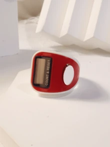 1pc Colorful Electronic Ring Counter, Portable Finger Ring Tally Counter With Long Battery Life, Multi-Channel Counting, Anti-Reset, Precise Digital Display
