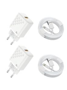 Eu Plug 18W Fast Charging Data Cable, Fast Charger Adapter, Compatible With Full Series, 18W Charging Adapter + 3.3ft USB To Lightning, 18W USB Charger, EU Plug Power Adapter Wall Charger, Compatible With IPhone 14, 13, 12, 11 Pro Max EU Plug Charger ,Christmas Gift/ Gift For Family