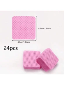 1000/400/200pcs Nail Wipes - Professional Lint-Free Nail Polish Remover Pads, UV Gel Cleansing Tissues, Unscented Manicure Prep And Finish Nail Art Cleaning Tool(Pink) - Pink - View 8