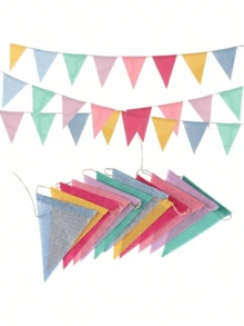 Banderín de triángulos de arpillera de colores con cuerda de yute - Decoraciones para bodas, decoración de fiestas, decoraciones de Halloween, decoración del hogar de otoño, decoración de habitaciones, decoración al aire libre, decoración de aulas, arte de pared, decoración del hogar bohemia, decoración vintage, cumpleaños, carnaval, decoración de dormitorios, decoración de salas de estar, decoración de paredes para el hogar, artículos de boda, regreso a la escuela, decoraciones de otoño para el hogar, decoración de la casa, decoración del hogar occidental