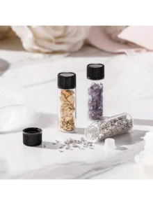 1/2/4/6 Stücke klare Glasfläschchen mit Schraubverschluss und Kunststoffstopfen auslaufsicher für Öl-Proben, Aromatherapie, Duftstoffe, leicht für Parfümreisen