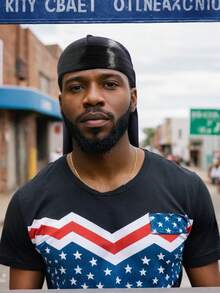 4 Pcs Men's Silk Durag With Elastic Band - Solid Color Fashionable Head Wrap For Casual Comfort,Breathable, Soft Unisex Pirate-Style Bandana Headwear Pirate Hat Pirate Costume,Breathable And Comfortable With Extra Long Tail For Waves, Running, Cycling, Hiking, Camping, Christmas Pirate Hat - 4Pcs - View 5