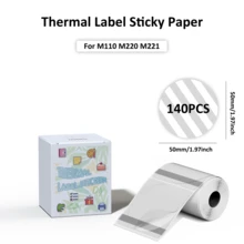 透明圆形热敏标签 50 毫米，圆形透明不干胶热敏标签，兼容 Phomemo M110/M150/M221/M220/M120/M200/M250 标签打印机 - 彩色 - 查看 8