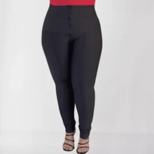 PLUS SIZE SUPLEX SUPER POWER LIPO SHAPING LEGGING PANTS - màu đen - Xem 3