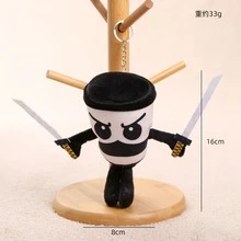 1个全新可爱有趣的Tung Tung Saur毛绒玩偶，意大利Brainrot Tralalero Tralala和Shinpanzinni Bananini Cappuccino毛绒玩具，毛绒挂件，毛绒钥匙扣 - 儿童玩具，适合派对、节日、生日、圣诞节、万圣节礼物、减压玩具、新奇物品、毛绒动物。儿童毛绒钥匙扣礼物。 - 彩色 - 查看 16