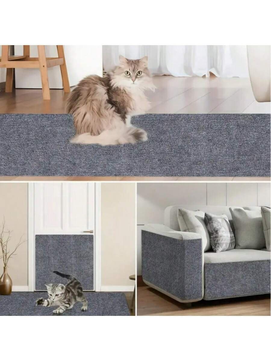 100cm/39.37in60cm/23.62in Inch Oversized Self-Adhesive Cat Scratch Pad - Ultra Durable And Multifunctional Scratch Resistant Cat Scratch Pad, Suitable For Protecting Sofas, Walls, And FurnitureTrimmable Self-Adhesive Cat Pad: 78.7x15.7 Inches, 40x200 Cm - Perfectly Protects Furniture From Scratches