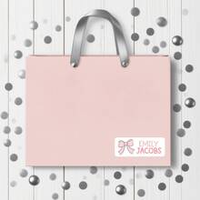 1pc/60pcs/120pcs/180pcs/240pcs Personalized Name Stickers For Kids, Custom Name Labels With Pink Or Blue Bow Polka Dot Design, Waterproof Stickers For School Supplies, Books, Notebooks, Lunch Boxes, Back To School Kids Name Tags - Multicolor - View 4