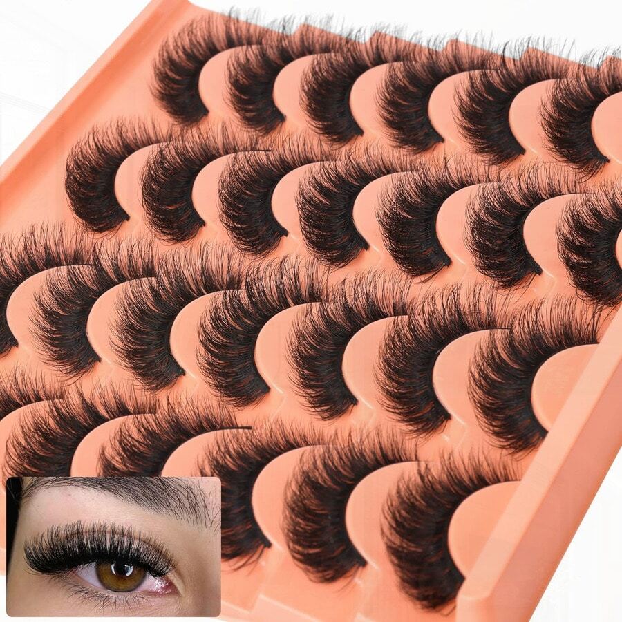Short Lashes For Natural Look, Thick Fluffy Faux Mink, 14 Pairs Black, Cat Eye Shape, Wispy Strip Lashes
Natural Look Short Lashes, Thick Fluffy Faux Mink Lashes, 14 Pairs Black, Cat Eye Lashes, Wispy Strip
Thick Fluffy Faux Mink Short Lashes, 14 Pairs Black, Cat Eye Lashes, Wispy Strip For Natural Look