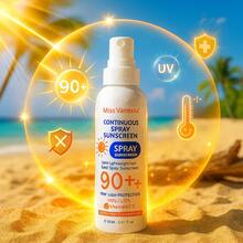 Protector Solar en Spray SPF 90+ Resistente al Agua con Vitaminas C+E | Miss Vanessa, Protector Solar SPF 90+ Spray Continuo - Resistente al Agua con Vitaminas C+E , - Blanco - Ver 5