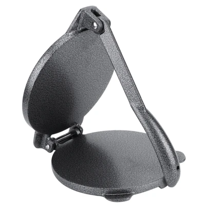 8 Inches Cast Iron Tortilla Press, Roti Maker And Tortilla Press, Heavy Duty Empanada Maker Press, Machine Pancake – Cast Iron Tortilla Maker For Kitchen, Home Use, Black