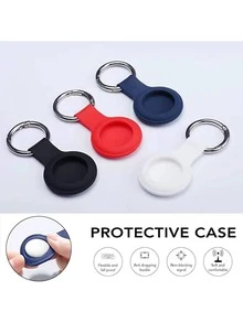 Airtag Silicone Solid Color Multifunctional Protective Case