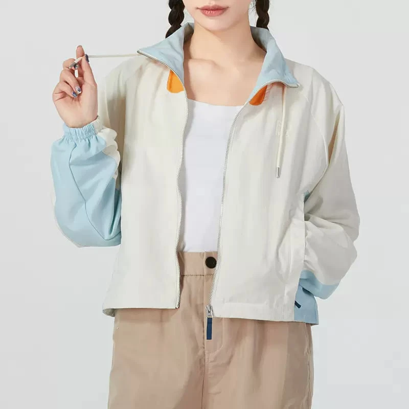 Puma Sports Casual Stand Collar Women's Zipper Jacket - White - View 1