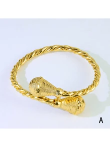 Luxury Dubai Gold Plated Bracelets 21k Gold Color Saudi Bridal Wedding Bangles Arab Women Engagement Party Jewelry - Bracelet - View 16