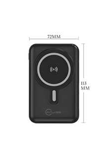 10000mAh Magnetic Power Bank With 3 Built-In Cables And Kickstand, PD Fast Charging, 22.5W - Black - View 4