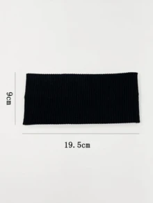 3/4/5pcs Set Minimalist Fashion Knitted Headbands, Versatile Casual Headwear, Suitable For School, Street, Sports, Yoga Styles, Multiple Colors Available, Unisex, All Seasons, Autumn Scarf, Women Fashion Headband, Winter Holiday Essential Beach Accessories Summer Outfits - Multicolor - View 5