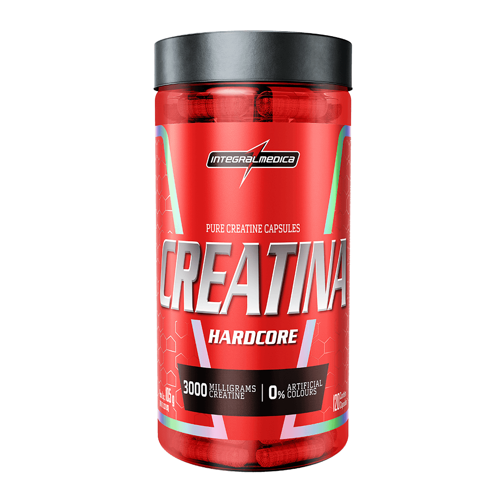 INTEGRALMEDICA Creatina 100% Pura Monohidratada Hardcore 120 Cápsulas