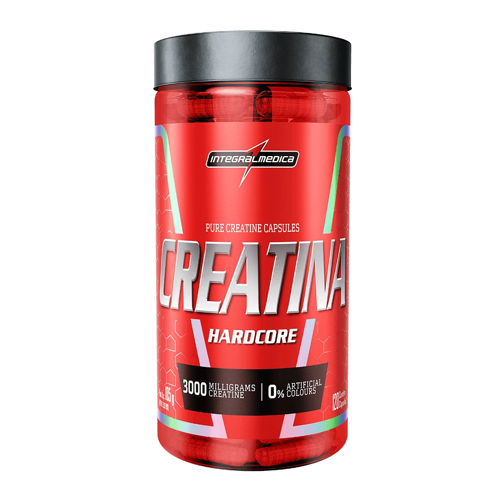 INTEGRALMEDICA Hardcore 100% Pure Creatine Monohydrate 120 Capsules - Tasteless - View 1