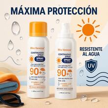 Protector Solar en Spray SPF 90+ Resistente al Agua con Vitaminas C+E | Miss Vanessa, Protector Solar SPF 90+ Spray Continuo - Resistente al Agua con Vitaminas C+E , - Blanco - Ver 3