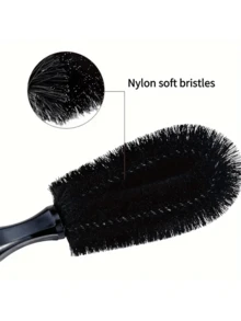 1pc Car Wheel Brush, Car Washing Brush, Tire Brush, Dedicated Cleaning Tool, Tire Rim Cleaning Brush, Multi-Functional Car Brush