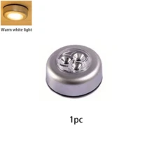 إضاءة خزانة بتقنية LED، مفتاح لمس، تعمل ببطارية AAA، سهلة التركيب، إضاءة ليلية محمولة وصغيرة الحجم مناسبة للسلالم والممرات والخزائن والخزانات والمطابخ والجدران والغرف والحمامات والسفر والتخييم وغيرها - فضي - مشاهدة 17