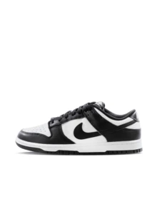 Nike Dunk Low 女款运动鞋 Cusal Campus 休闲软底系带低帮真皮运动鞋，舒适防滑户外运动鞋 DD1503-101 - 白色/黑色 - 查看 1
