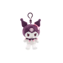 官方 Sanrio Kuromi 系列毛絨娃娃/鑰匙圈/包包掛飾－柔軟毛絨娃娃與家居裝飾，適合日常玩耍，亦可作為收藏紀念品及給粉絲的節日禮物 - 彩色 - 查看 12