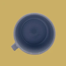 Paquete de 8 tazas estilo peltre de 430 ml, polipropileno reciclable, BPA free, 8.8*8.5 cm, resistentes, reutilizables y aptas para microondas y lavavajillas. - Azul Marino - Ver 4