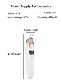 1 Blackhead Remover Pore Vacuum Cleaner, Facial Pore Cleaner, 5 Suction Heads, 3 Suction Forces, Blackhead Remover Pore Vacuum Cleaner USB Rechargeable Facial Pore Cleaner Adult Extraction Tool Multifunctional Cleaning Instructions - Multicolor - View 12