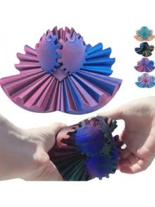 1 Stück ADHS Getriebe Ball 3D gedruckter Getriebe Ball drehbarer Ball Fidget Spielzeug - Reduzierung von Stress und Angst mit Getriebe Ball Fidget Ball - ideal für sensorische Bedürfnisse und, Finger Getriebe Ball - einzigartiges Heim und Büro Dekoration, Partys und kreative Geschenke