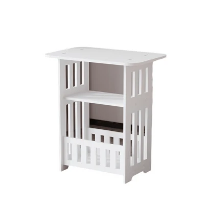 1pc Mini Round Table, Suitable For Home Living Room. Creative Minimalist Design. Compact Square Nightstand, Suitable For Small Rooms, Home Furnishings.